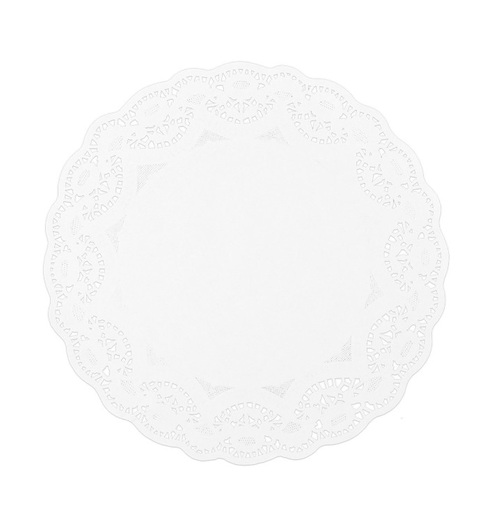Paper Lace Doilie "Litos" White Ø34cm (250 Units) Paper Lace Doilie "Litos" White Ø34cm (250 Units)