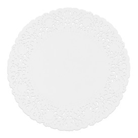 Paper Lace Doilie "Litos" White Ø20cm (250 Units)