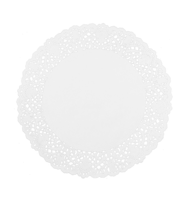 Paper Lace Doilie "Litos" White Ø26cm (2000 Units) Paper Lace Doilie "Litos" White Ø26cm (2000 Units)
