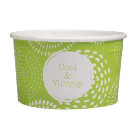 Paper Ice Cream Container"Cool and Yummy" 3oz/100ml (2.600 Units)