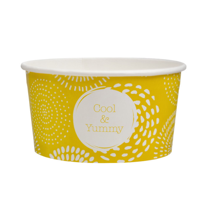 Paper Ice Cream Container "Cool&Yummy" 5oz/140ml (1000 Units) Paper Ice Cream Container "Cool&Yummy" 5oz/140ml (1000 Units)