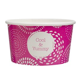Paper Ice Cream Container "Cool&Yummy" 6,5oz/195ml (45 Units) 