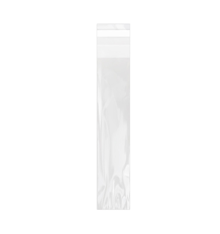 Plastic Bag with Adhesive Flap Cellophane 3x17cm G-160 (100 Units) Plastic Bag with Adhesive Flap Cellophane 3x17cm G-160 (100 Units)