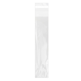 Plastic Bag with Adhesive Flap Cellophane 3x17cm G-160 (1000 Units)