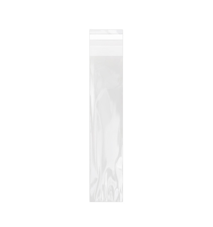 Plastic Bag with Adhesive Flap Cellophane 4x22cm G-160 (100 Units) Plastic Bag with Adhesive Flap Cellophane 4x22cm G-160 (100 Units)
