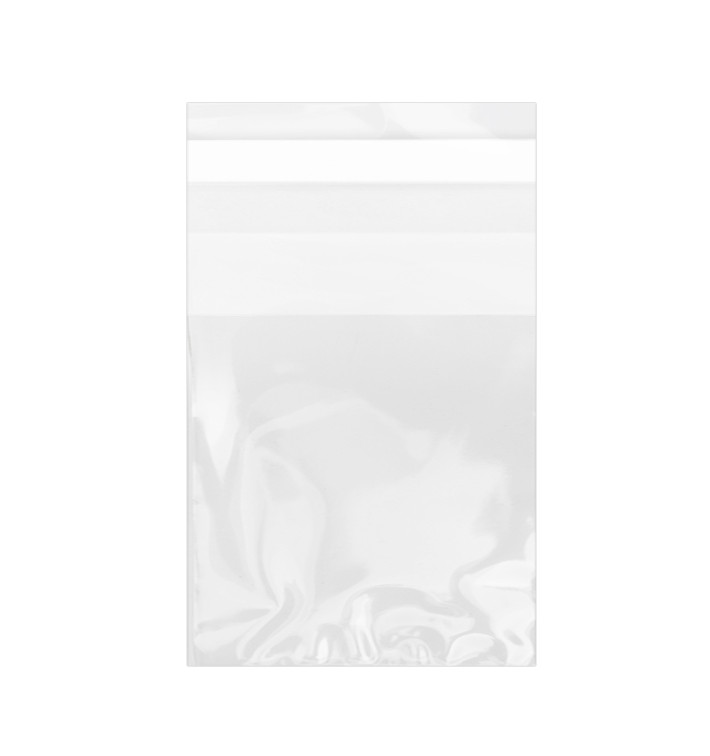 Plastic Bag with Adhesive Flap Cellophane 5,5x5,5cm G-160 (100 Units) Plastic Bag with Adhesive Flap Cellophane 5,5x5,5cm G-160 (100 Units)