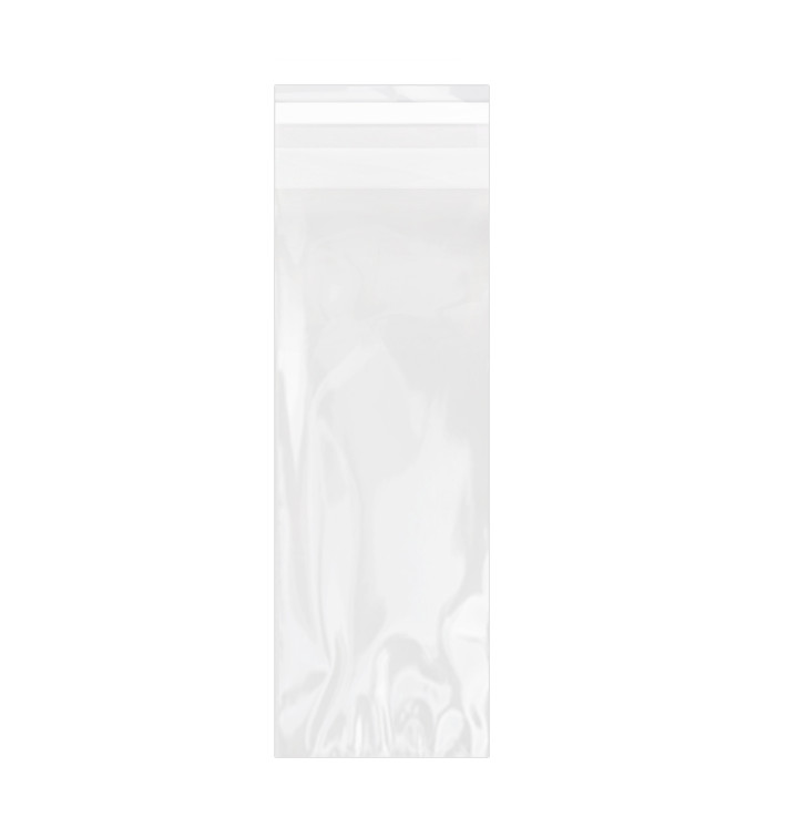 Plastic Bag with Adhesive Flap Cellophane 7x20cm G-160 (100 Units) Plastic Bag with Adhesive Flap Cellophane 7x20cm G-160 (100 Units)