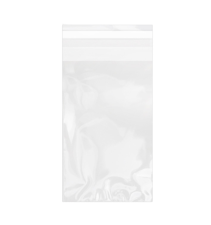 Plastic Bag with Adhesive Flap Cellophane 10x15cm G-160 (100 Units) Plastic Bag with Adhesive Flap Cellophane 10x15cm G-160 (100 Units)