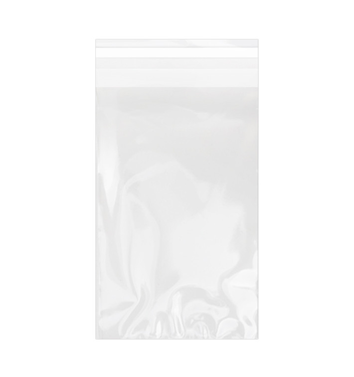 Plastic Bag with Adhesive Flap Cellophane 12x18cm G-160 (100 Units) Plastic Bag with Adhesive Flap Cellophane 12x18cm G-160 (100 Units)