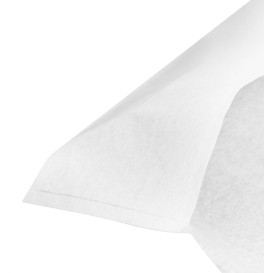 Disposable Adult Bib with Pocket White 36x65cm (125 Units)  