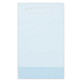 Disposable Adult Bib with Pocket Blue 36x65cm (500 Units)