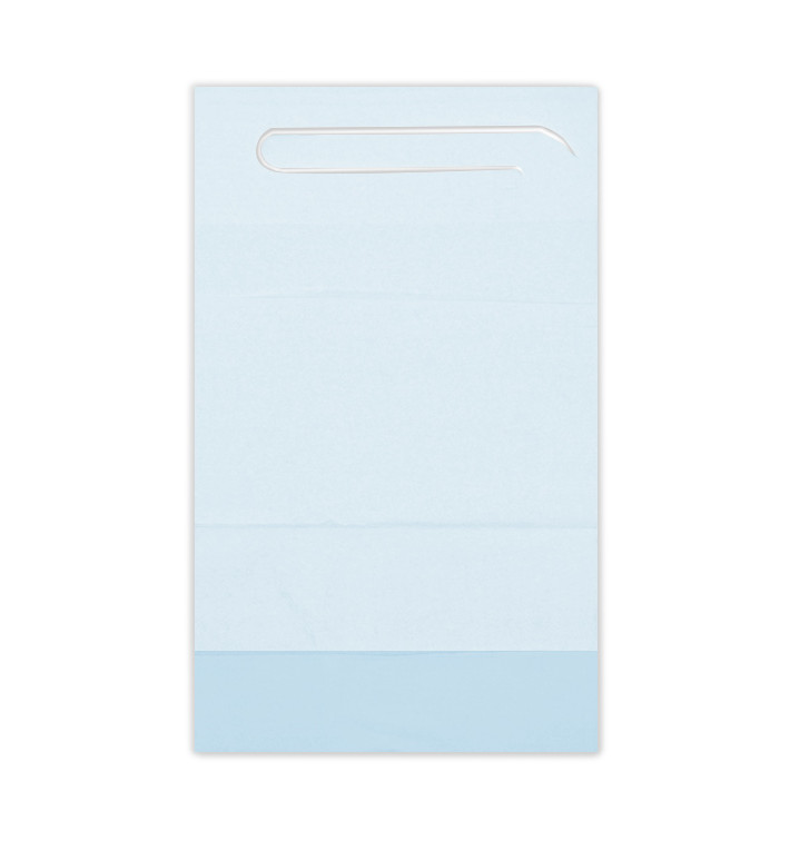 Disposable Adult Bib with Pocket Blue 36x65cm (500 Units) Disposable Adult Bib with Pocket Blue 36x65cm (500 Units)