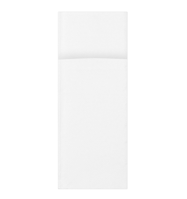 Pocket Fold Paper Napkins White 30x40cm (30 units) 