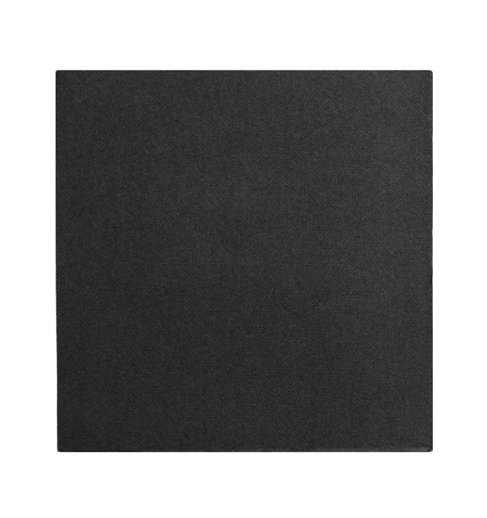 Paper Napkin Double Point Black 2C 33x33cm (1.200 Units)