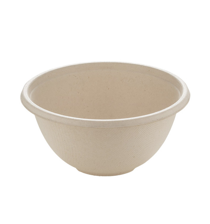 Sugarcane Bowl "Buddha" 500ml Ø14x7cm (300 Units) Sugarcane Bowl "Buddha" 500ml Ø14x7cm (300 Units)