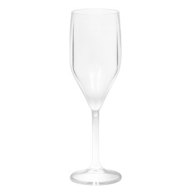 Reusable Plastic Flute Sparkling Wine Clear SAN 150ml (1 Unit) 