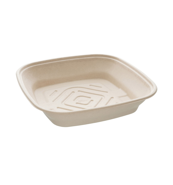 Sugarcane Bowl Natural Square Shape 4500ml 36cm (5 Units) Sugarcane Bowl Natural Square Shape 4500ml 36cm (5 Units)