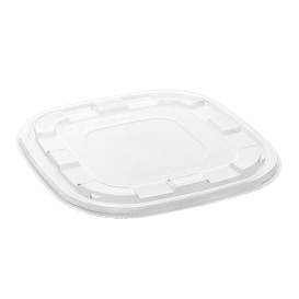 Plastic Lid PET for Bowl Clear 27x27cm (25 Units) 