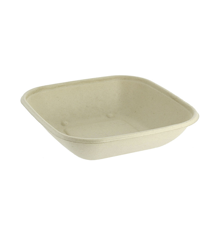 Sugarcane Bowl Natural Square Shape 2250ml 27cm(300 Units) Sugarcane Bowl Natural Square Shape 2250ml 27cm(300 Units)