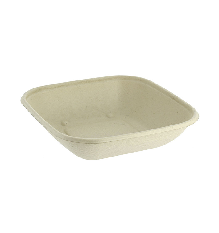 Sugarcane Bowl Natural Square Shape 2250ml 27cm(300 Units)