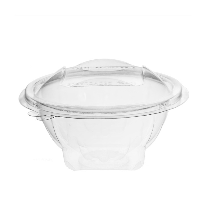 Plastic Salad Bowl APET Round shape Transparente 250ml Ø12cm (60 Units) Plastic Salad Bowl APET Round shape Transparente 250ml Ø12cm (60 Units)
