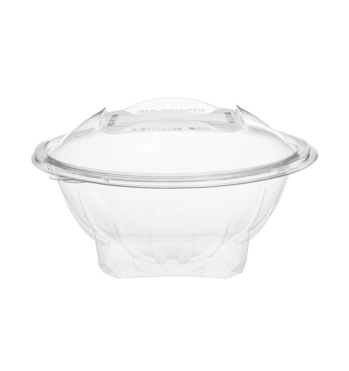 Plastic Salad Bowl APET Round shape Transparente 1000ml Ø18,6cm (20 Units) Plastic Salad Bowl APET Round shape Transparente 1000ml Ø18,6cm (20 Units)