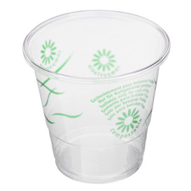 Cornstarch Cup PLA "Green Spirit" Clear 250ml (1250 Units)