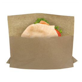 Paper Food Envelope Grease-Proof Kraft 21x17/11x3cm (100 Units)