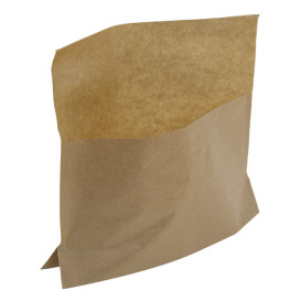 Paper Food Envelope Grease-Proof Kraft 21x17/11x3cm (100 Units)