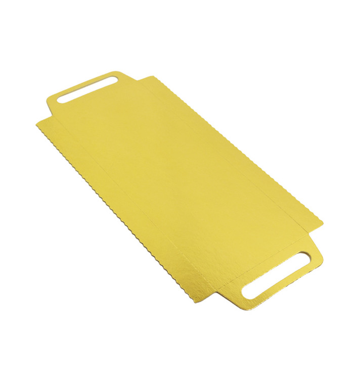 Paper Tray with Handles Rectangular shape Gold 30x12 cm (600 Units) Paper Tray with Handles Rectangular shape Gold 30x12 cm (600 Units)