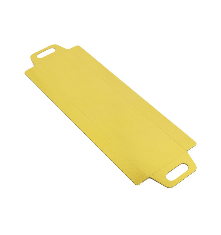 Paper Tray with Handles Rectangular shape Gold 32x7,5 cm (800 Units) Paper Tray with Handles Rectangular shape Gold 32x7,5 cm (800 Units)