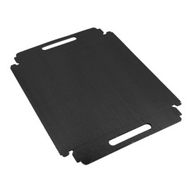 Paper Tray with Handles Rectangular shape Black 22x28 cm (100 Units) 