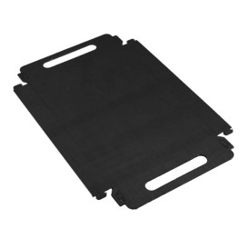 Paper Tray with Handles Rectangular shape Black 16x23 cm (100 Units) 