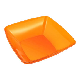 Plastic Bowl PS Crystal Hard Orange 3500ml 28x28cm (20 Units)