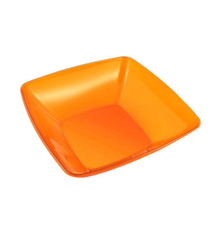 Plastic Bowl PS Crystal Hard Orange 3500ml 28x28cm (1 Unit) Plastic Bowl PS Crystal Hard Orange 3500ml 28x28cm (1 Unit)