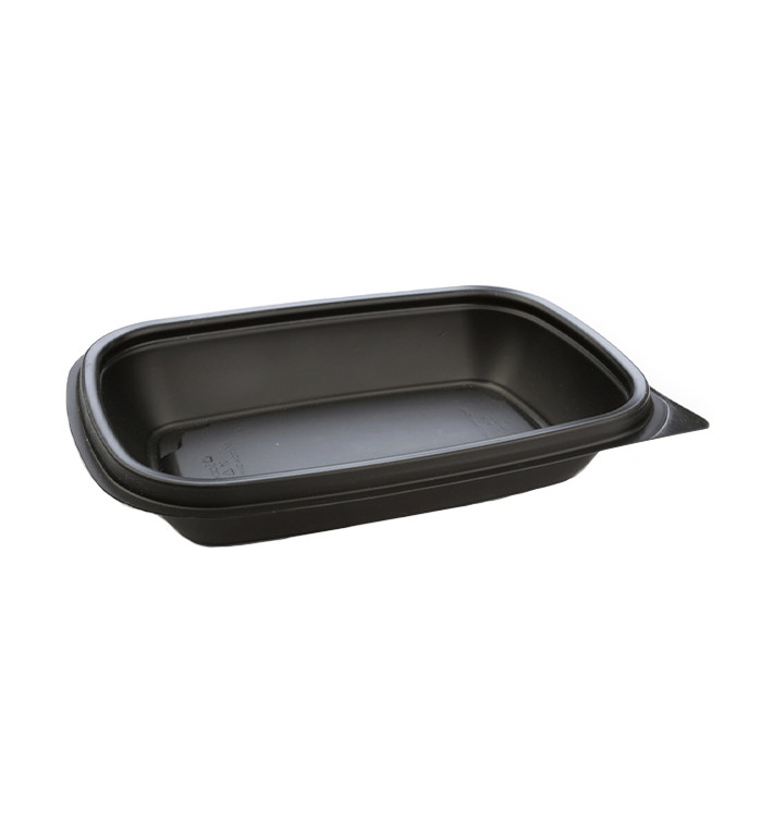 Plastic Deli Container PP Black 375ml 20x13x4cm (50 Units) Plastic Deli Container PP Black 375ml 20x13x4cm (50 Units)