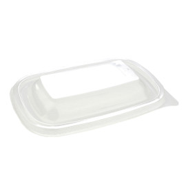 Plastic Lid for Deli Container PP Rectangular shape Black 20x13cm (300 Units)