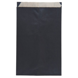 Paper Envelope Kraft Black 12+5x18cm