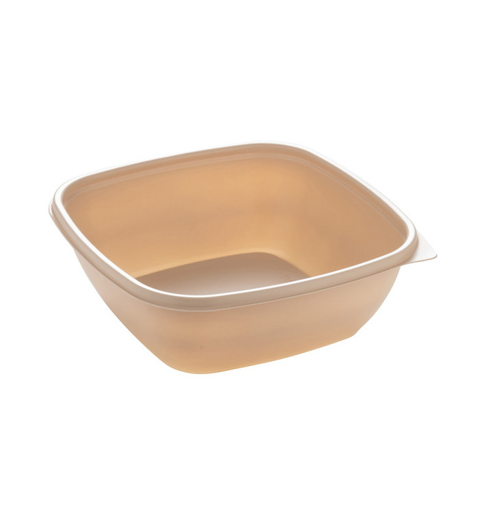 Plastic Deli Container PP Cream 750ml 16,5x16,5x6cm (50 Units) Plastic Deli Container PP Cream 750ml 16,5x16,5x6cm (50 Units)