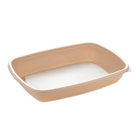 Plastic Deli Container PP Cream 600ml 23x16,5cm (300 Units)