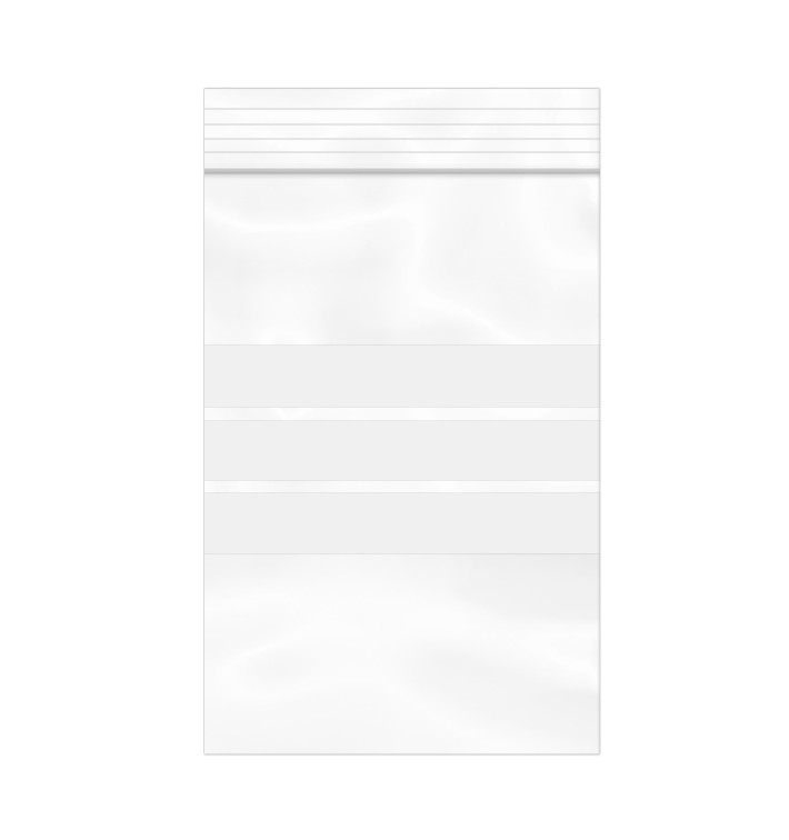 Plastic Zip Bag Autoseal Write-On Block 10x15cm G-160 (100 Units) Plastic Zip Bag Autoseal Write-On Block 10x15cm G-160 (100 Units)