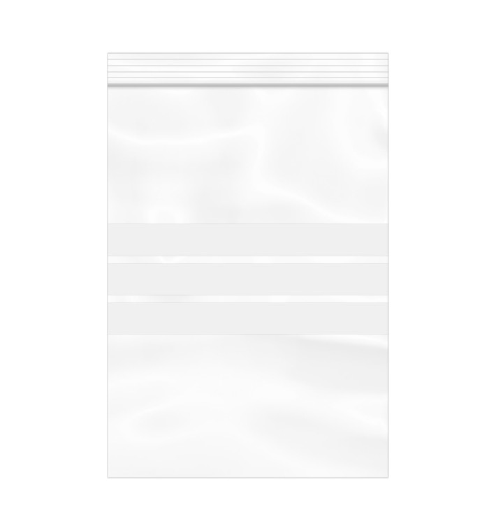 Plastic Zip Bag Autoseal Write-On Block 18x25cm G-160 (1000 Units) Plastic Zip Bag Autoseal Write-On Block 18x25cm G-160 (1000 Units)