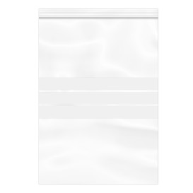Plastic Zip Bag Autoseal Write-On Block 25x35cm G-160 (100 Units)  