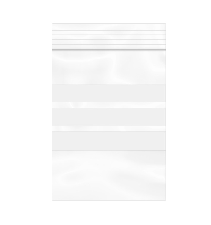 Plastic Zip Bag Seal top Write-On Block 6x8cm G-200 (100 Units) Plastic Zip Bag Seal top Write-On Block 6x8cm G-200 (100 Units)