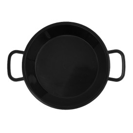 Paella Pan Tray Black PP 120ml (200 Units)