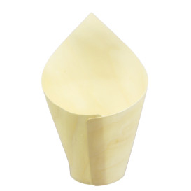 Wooden Tasting Cone 11cm (50 Units)