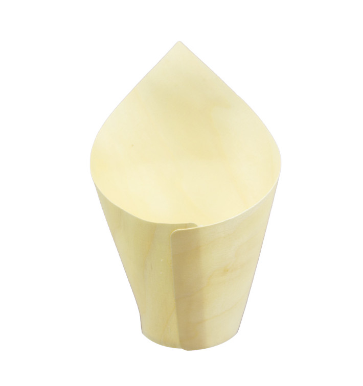 Wooden Tasting Cone 14cm (1.000 Units) Wooden Tasting Cone 14cm (1.000 Units)