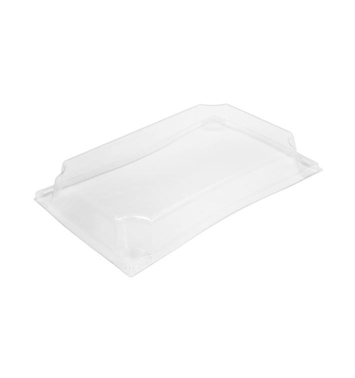 PET Plastic Lid for Container 500ml 20,8x13,1x3,2cm (12 Units) PET Plastic Lid for Container 500ml 20,8x13,1x3,2cm (12 Units)