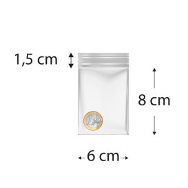 Plastic Zip Bag Seal top 6x8cm G-200 (1000 Units)