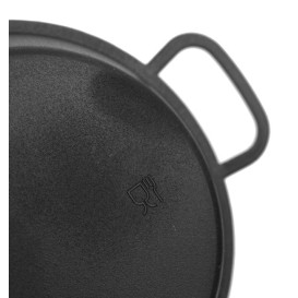 Paella Pan Tray Black PP 120ml (20 Units)